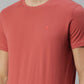 Solid men red t-shirt